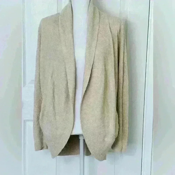 Barefoot Dreams Med Circle CozyChic Lite Shawl Collar Open Front Size XS/S - Picture 3 of 11
